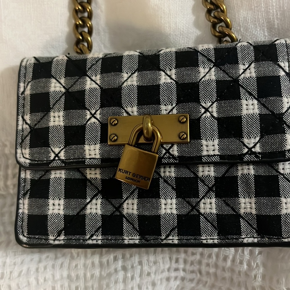 Kurt Geiger Mini Black & White Crossbody - Picture 2 of 7
